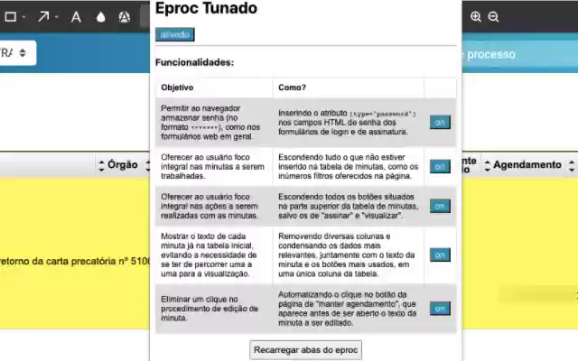 Eproc Tunado EPT  from Chrome web store to be run with OffiDocs Chromium online