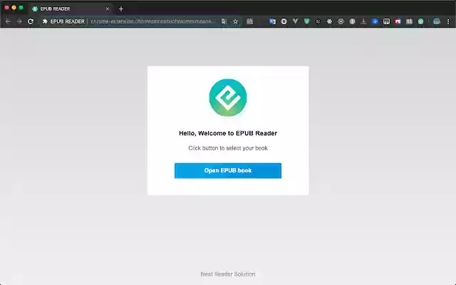 EPUBReader  from Chrome web store to be run with OffiDocs Chromium online