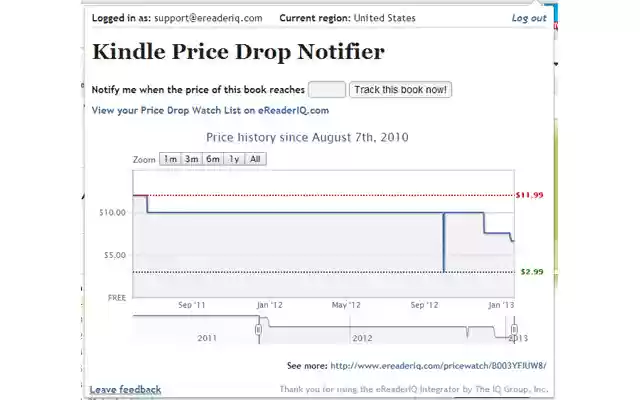 eReaderIQ Integrator  from Chrome web store to be run with OffiDocs Chromium online