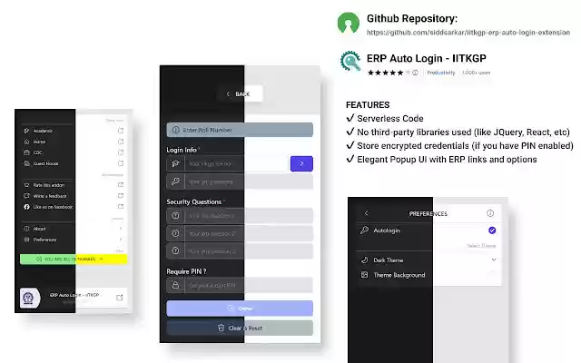 ERP Auto Login IITKGP from Chrome web store to be run with OffiDocs Chromium online ERP Auto Login IITKGP from Chrome web store to be run with OffiDocs Chromium online