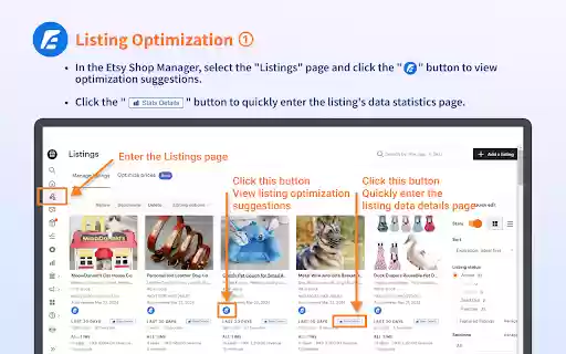 ESale Etsy™ SEO tool for seller  from Chrome web store to be run with OffiDocs Chromium online