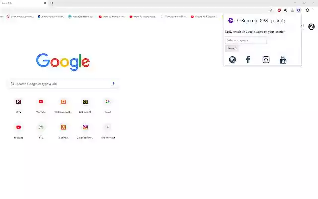 E Search GPS  from Chrome web store to be run with OffiDocs Chromium online