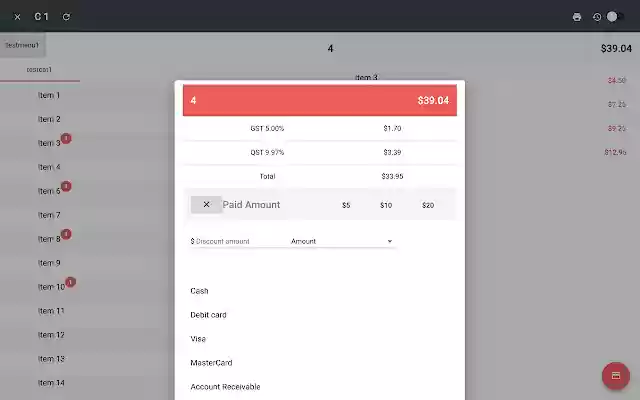 ESEEL Receipt Printer  from Chrome web store to be run with OffiDocs Chromium online