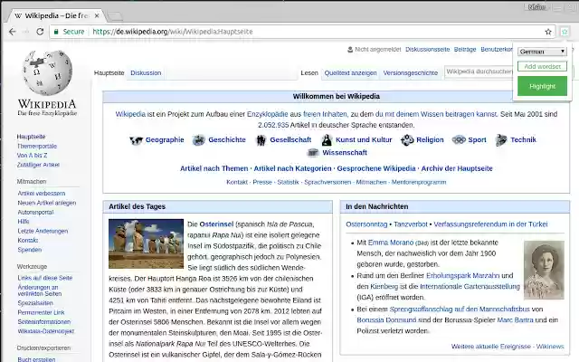 Esperanto  from Chrome web store to be run with OffiDocs Chromium online