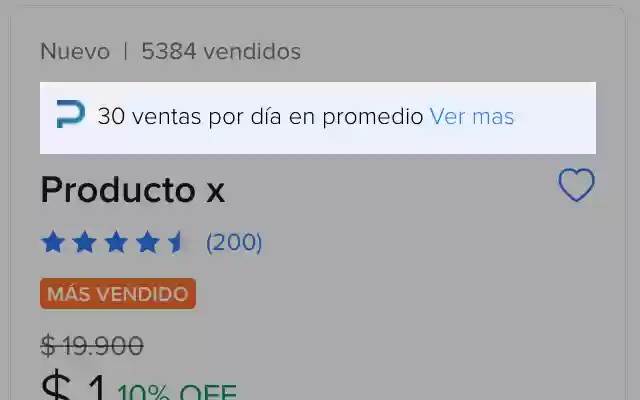 Espia de ventas de productos | Ploket  from Chrome web store to be run with OffiDocs Chromium online