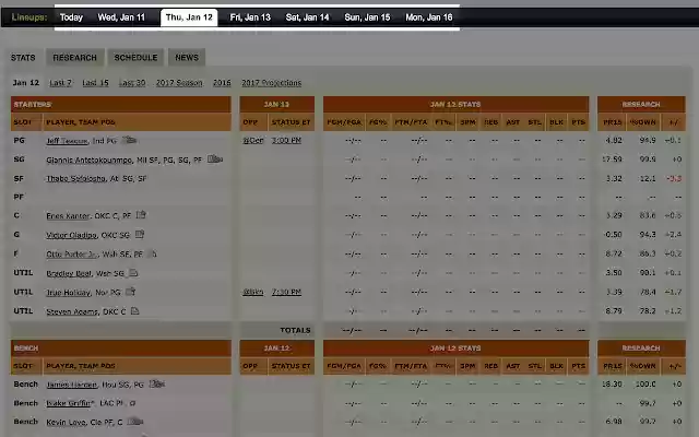 ESPN Fantasy Period Viewer  from Chrome web store to be run with OffiDocs Chromium online
