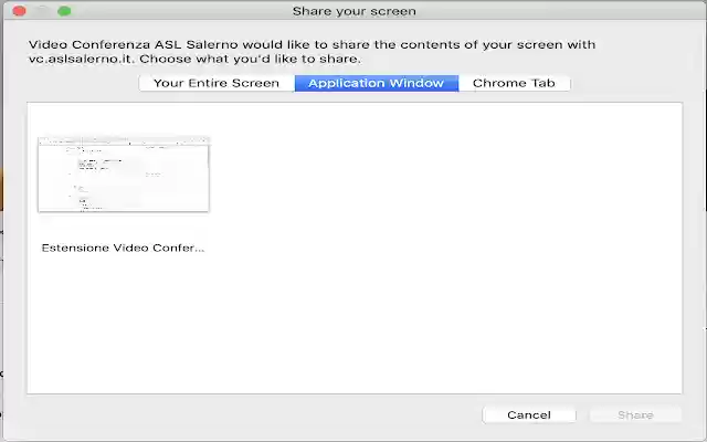 Estensione Video Conferenza ASL Salerno  from Chrome web store to be run with OffiDocs Chromium online