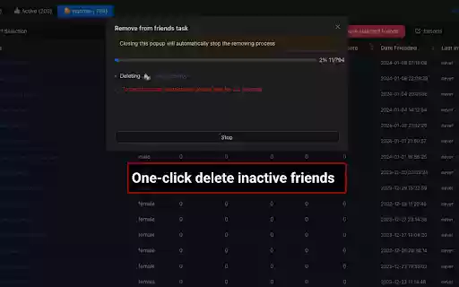 ESUIT | Remove Inactive Friends for Facebook™  from Chrome web store to be run with OffiDocs Chromium online