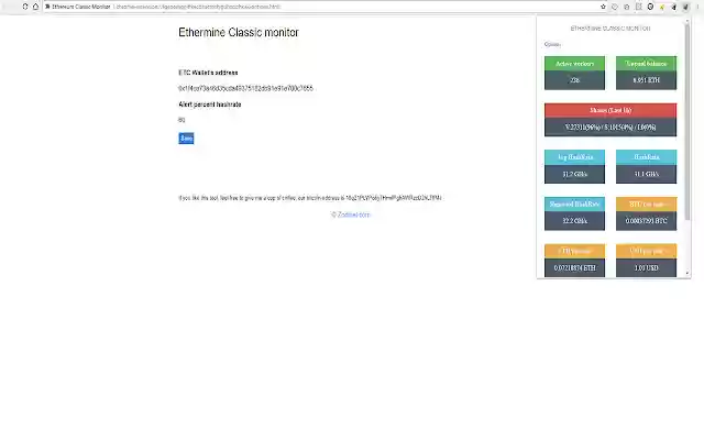 ETC Ethermine Monitor from Chrome web store to be run with OffiDocs Chromium online ETC Ethermine Monitor from Chrome web store to be run with OffiDocs Chromium online