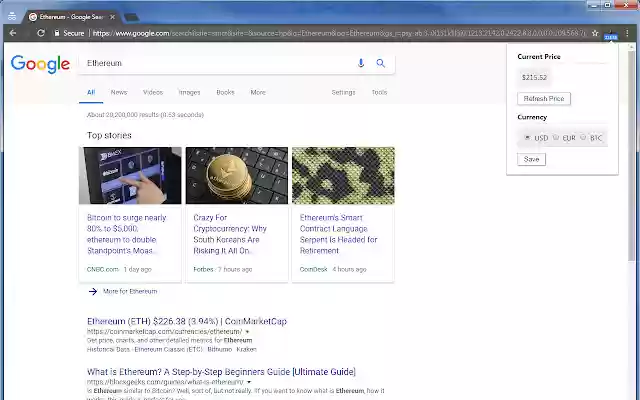 Ethereum Price Ticker | ETH Price Ticker from Chrome web store to be run with OffiDocs Chromium online Ethereum Price Ticker | ETH Price Ticker from Chrome web store to be run with OffiDocs Chromium online