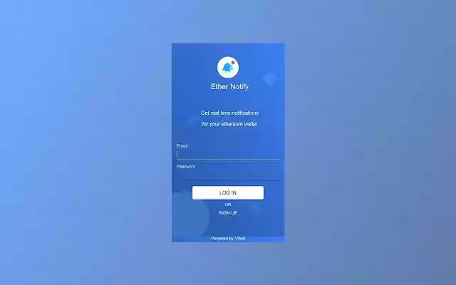 Ether Notify  from Chrome web store to be run with OffiDocs Chromium online