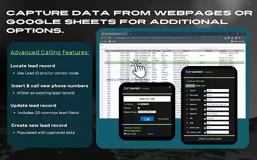 ET Sniper Click2Dial DEVELOPMENT BUILD  from Chrome web store to be run with OffiDocs Chromium online