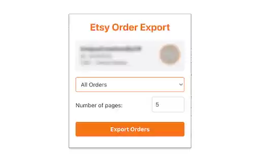 Etsy Order Exporter  from Chrome web store to be run with OffiDocs Chromium online