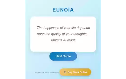 Eunoia Daily Stoic  from Chrome web store to be run with OffiDocs Chromium online