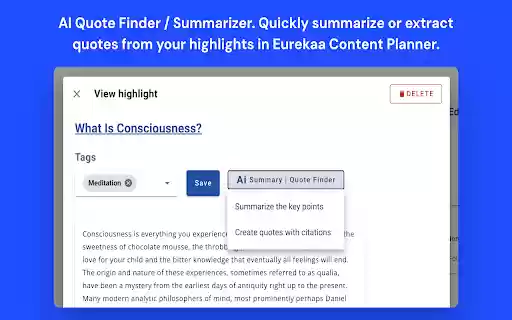 Eurekaa Highlight Clipper  from Chrome web store to be run with OffiDocs Chromium online