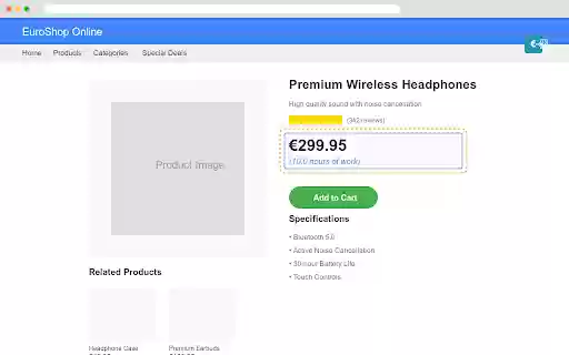 Euro to Work Hours from Chrome web store to be run with OffiDocs Chromium online Euro to Work Hours from Chrome web store to be run with OffiDocs Chromium online