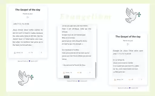 Evangile  from Chrome web store to be run with OffiDocs Chromium online