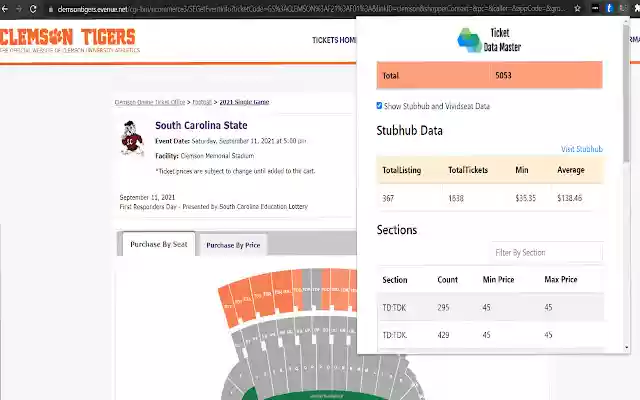 Evenue Ticket Counter  from Chrome web store to be run with OffiDocs Chromium online