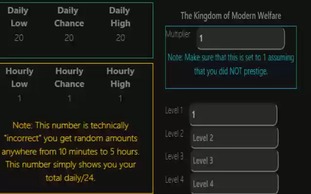 Evolution Calculator  from Chrome web store to be run with OffiDocs Chromium online