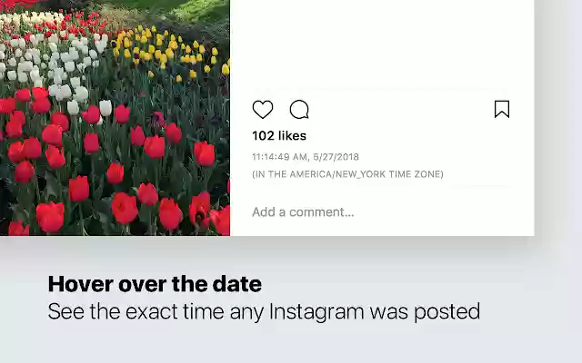 Exact Time Viewer voor Instagram vanuit de Chrome-webwinkel om online met OffiDocs Chromium te draaien