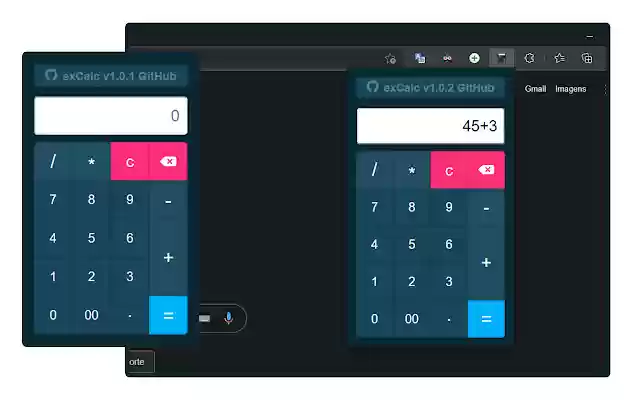 exCalc Extensie uit de Chrome-webwinkel die kan worden uitgevoerd met OffiDocs Chromium online