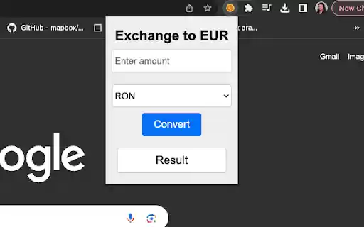 Exchange rates converter  from Chrome web store to be run with OffiDocs Chromium online