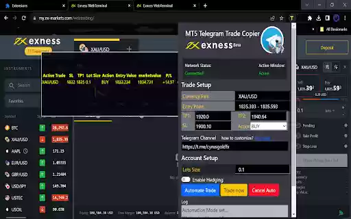 Exness MT5 TT Copier  from Chrome web store to be run with OffiDocs Chromium online
