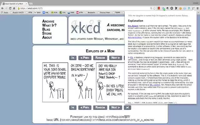 explain xkcd  from Chrome web store to be run with OffiDocs Chromium online