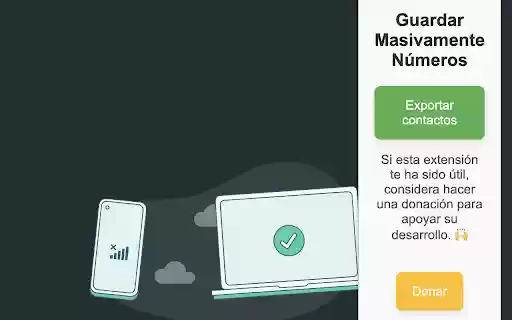 Exportador de Contactos de WhatsApp  from Chrome web store to be run with OffiDocs Chromium online