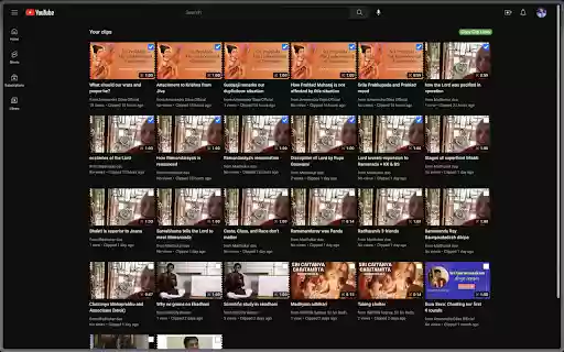 Export YouTube Clips  from Chrome web store to be run with OffiDocs Chromium online
