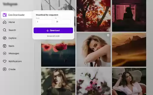 Exta: Pro downloader for Instagram  from Chrome web store to be run with OffiDocs Chromium online