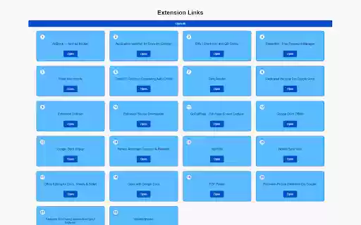 Extension Grabber  from Chrome web store to be run with OffiDocs Chromium online