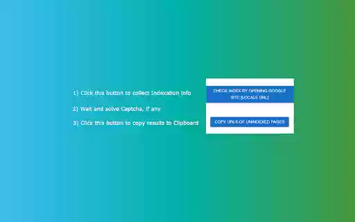 Extension Index Checker  from Chrome web store to be run with OffiDocs Chromium online