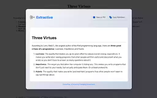Extractive  from Chrome web store to be run with OffiDocs Chromium online