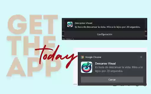 Eye Rest Reminder Cuida tus ojos mientras trabajas o estudias from Chrome web store to be run with OffiDocs Chromium online Eye Rest Reminder Cuida tus ojos mientras trabajas o estudias from Chrome web store to be run with OffiDocs Chromium online
