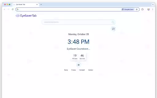 Eye Saver Tab  from Chrome web store to be run with OffiDocs Chromium online