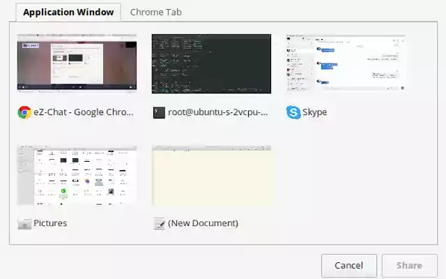 ez chat screenshare  from Chrome web store to be run with OffiDocs Chromium online