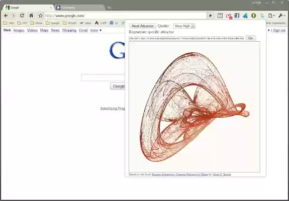 ezFractal Strange Attractors  from Chrome web store to be run with OffiDocs Chromium online