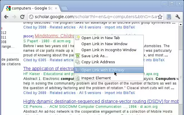 EZProxy Redirect  from Chrome web store to be run with OffiDocs Chromium online