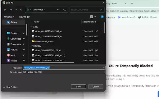 Facebook Ad Library Downloader  from Chrome web store to be run with OffiDocs Chromium online