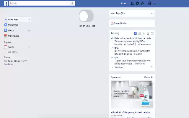 Facebook News Feed and Chat Remover  from Chrome web store to be run with OffiDocs Chromium online