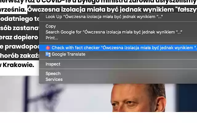 Fact Check  from Chrome web store to be run with OffiDocs Chromium online