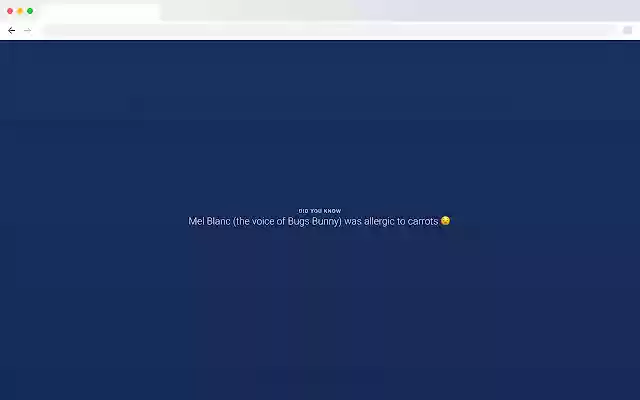 Factr: Fun facts in your new tab  from Chrome web store to be run with OffiDocs Chromium online