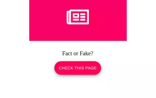 Fake News Classifier  from Chrome web store to be run with OffiDocs Chromium online