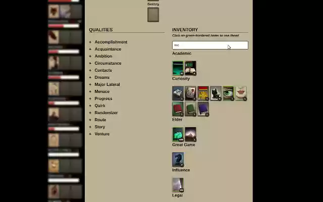 Fallen London Item Search  from Chrome web store to be run with OffiDocs Chromium online