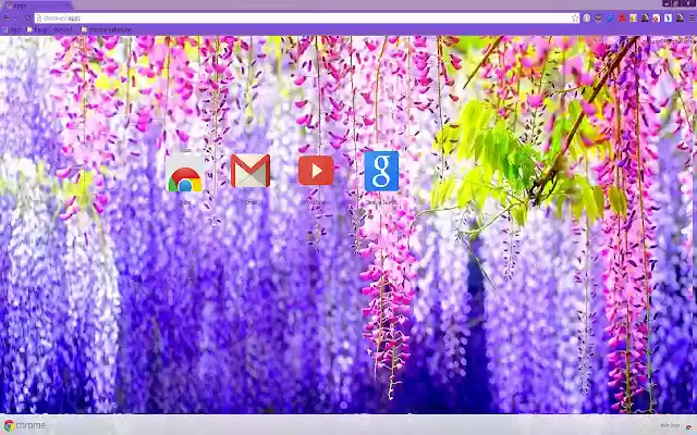 Falling flowers  from Chrome web store to be run with OffiDocs Chromium online