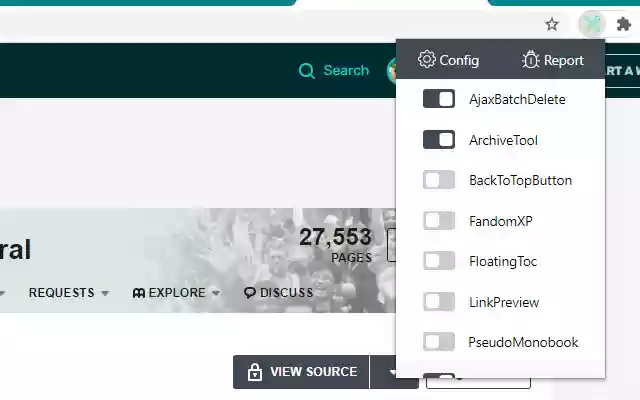 Fandom Utils from Chrome web store to be run with OffiDocs Chromium online Fandom Utils from Chrome web store to be run with OffiDocs Chromium online