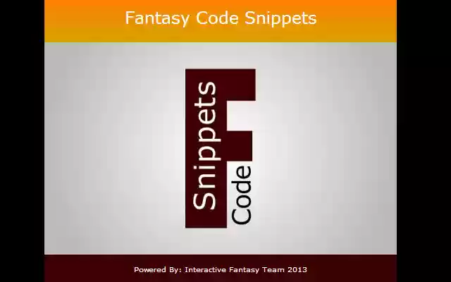 Fantasy Code Snippets from Chrome web store to be run with OffiDocs Chromium online Fantasy Code Snippets from Chrome web store to be run with OffiDocs Chromium online