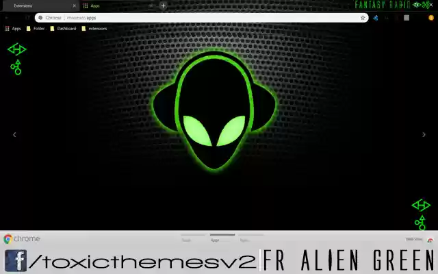 Fantasy Radio Alien Green from Chrome web store to be run with OffiDocs Chromium online Fantasy Radio Alien Green from Chrome web store to be run with OffiDocs Chromium online