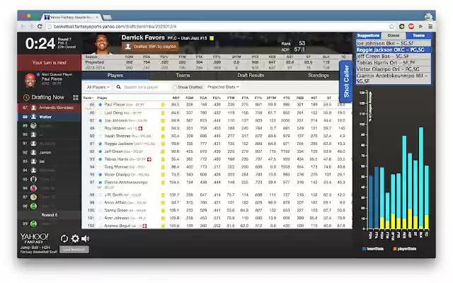 Fantasy Shot Caller  from Chrome web store to be run with OffiDocs Chromium online